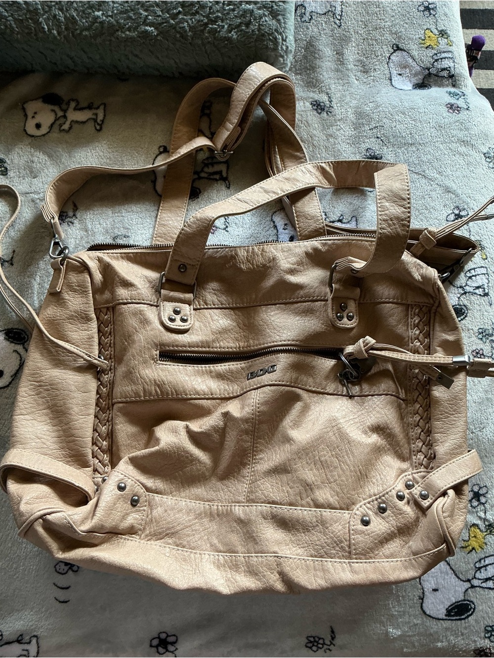 BDG urban outfitters Beige Braided Accent Tote